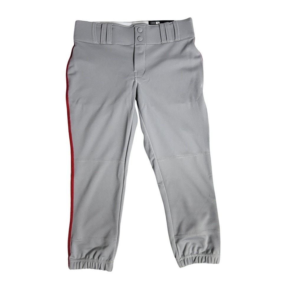 Champro Womens Small Grey Red Stripe Fastpitch Softball Pants NWT BP11